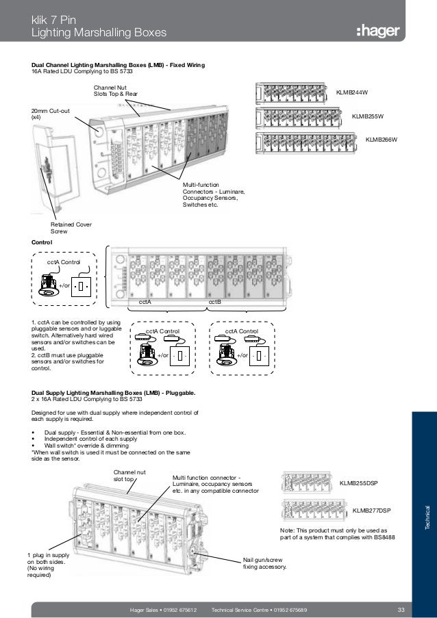Hager Klik Lighting Connection & Control Catalogue Hager Klik Lighting Connection & Control Catalogue
