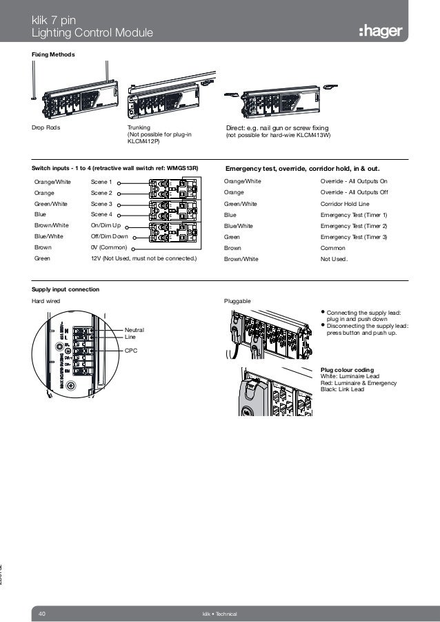 Hager Klik Lighting Connection & Control Catalogue