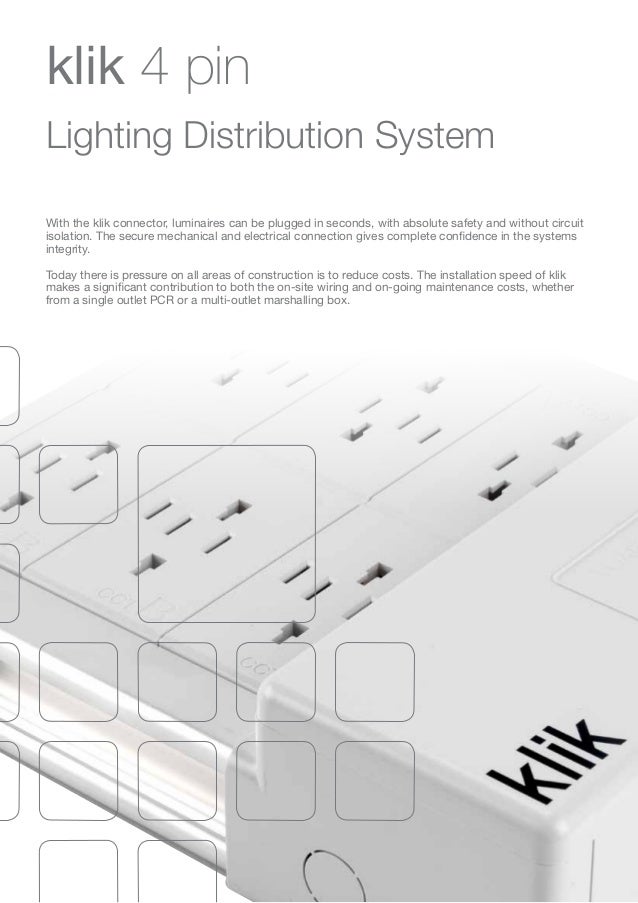 Hager Klik Lighting Connection & Control Catalogue