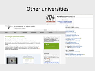 Other universities
 