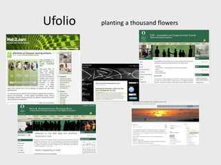 Ufolio planting a thousand flowers
 