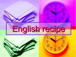 English recipe 