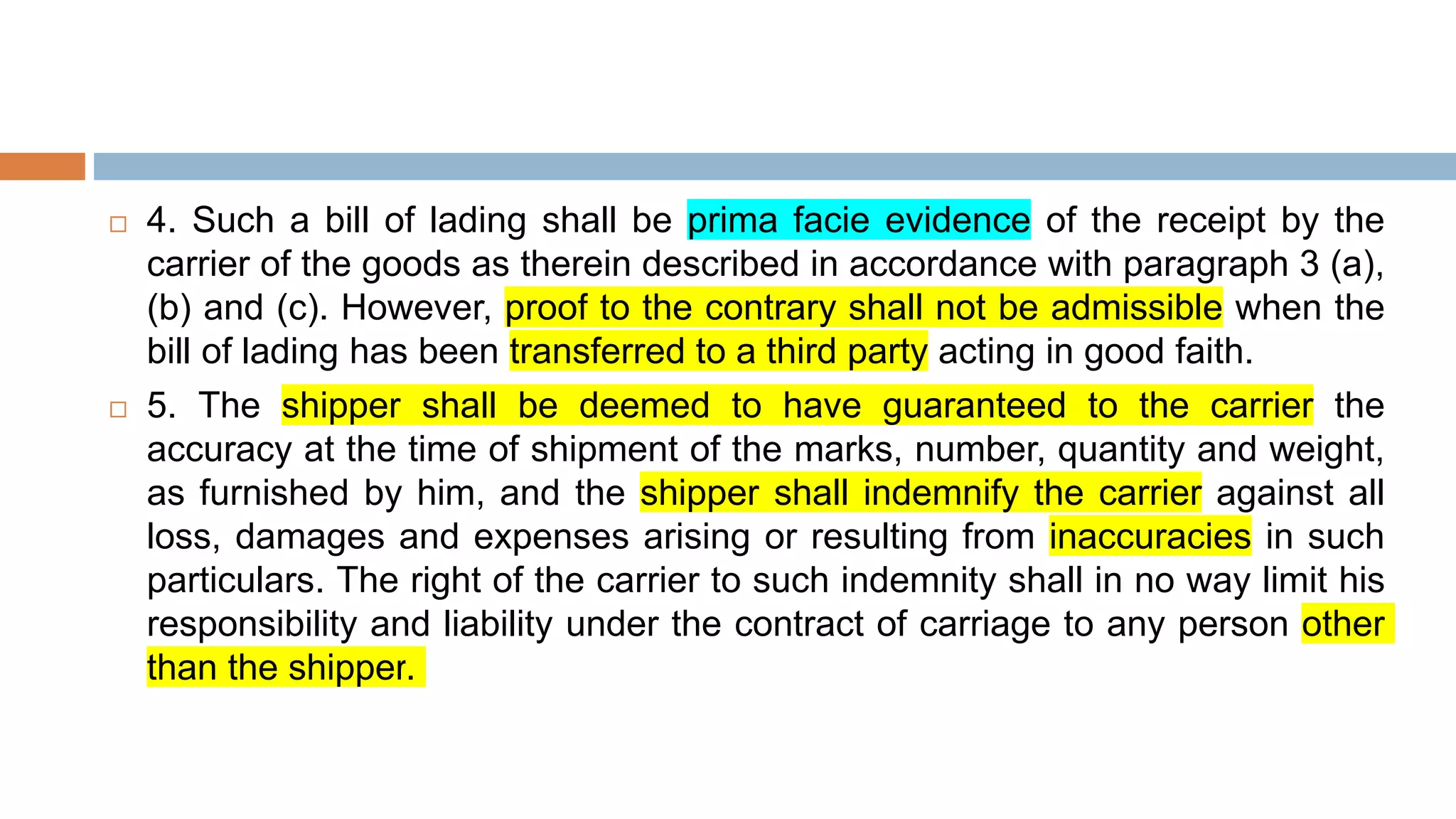 Hague visby rules | PPTX