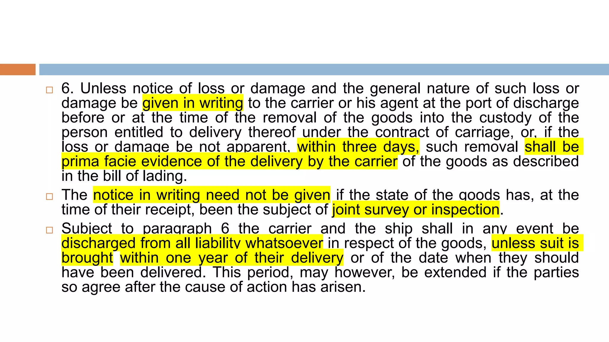 Hague visby rules | PPTX