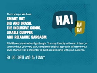 The Non-Comedian's Guide to Making Jokes in Presentations