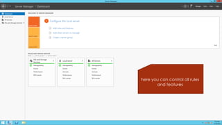 here you can control all rules and features  