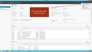 Mange>add roles and features  