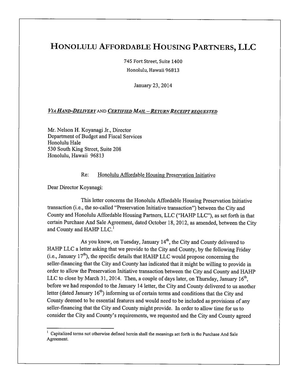 Hahp Termination Letter