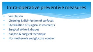 Hospital Aquired Infections and infection control in a healthcare setup ...