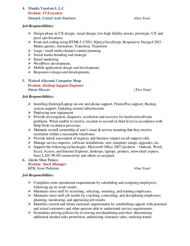 visual designer job description