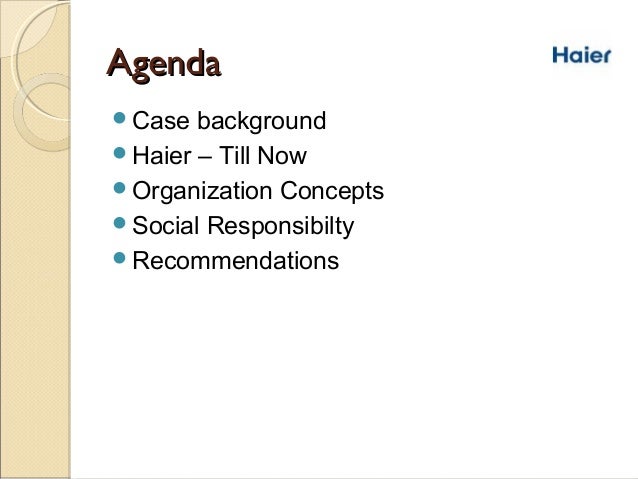 haier taking a chinese company global case analysis Haier ppt 1 company guide : swot analysis of haier haier has quite strong opportunities that can use to expand haier: taking a chinese company global in 2011. haier taking a chinese company global case analysis Haier ppt 1 company guide : swot analysis of haier haier has quite strong opportunities that can use to expand haier: taking a chinese company global in 2011.