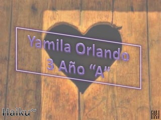 Yamila Orlando 3 Año “A” Haiku~ 闇 