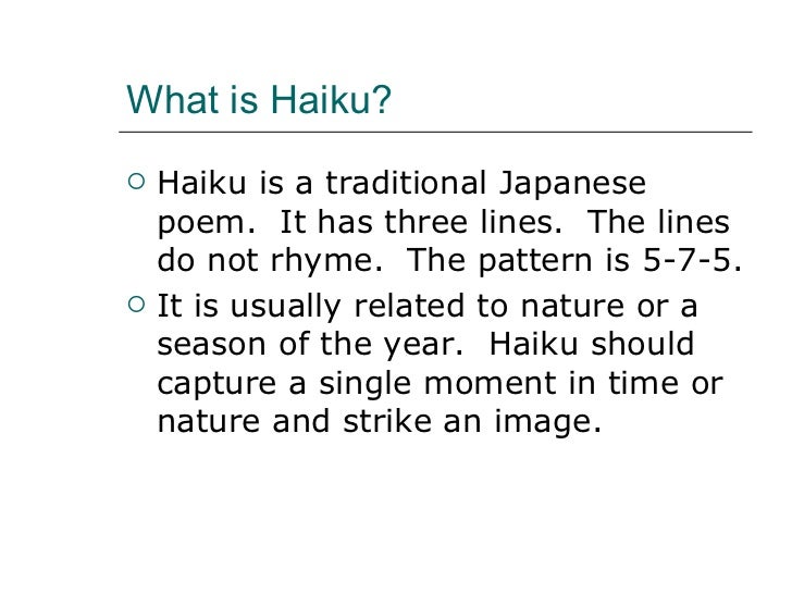 Haiku Pattern Delectable Haiku Is A Form Of Traditional Japanese Delectable What's The Pattern Of A Haiku Haiku Pattern Delectable Haiku Is A Form Of Traditional Japanese Delectable What's The Pattern Of A Haiku