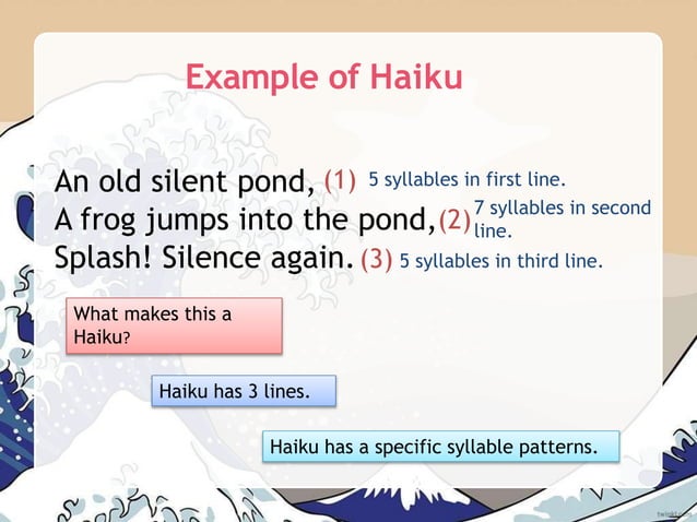Haiku-Teaching-Powerpoint grade 7 .pptx | Poetry | Books and Literature