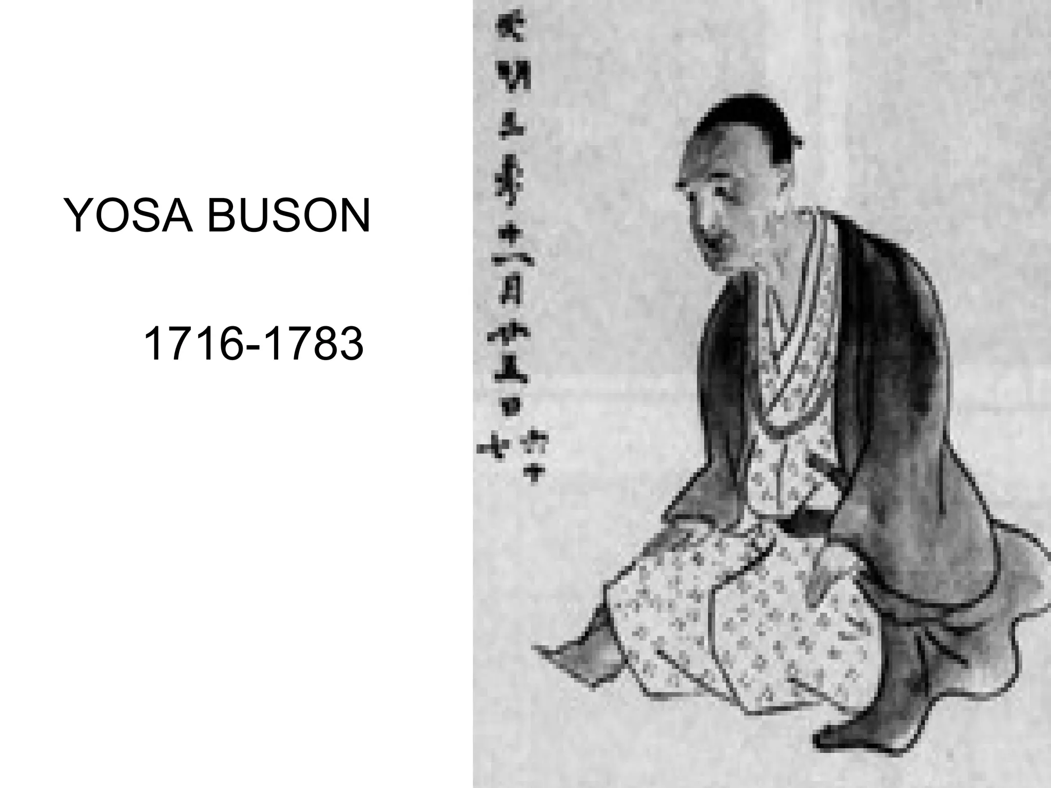 YOSA BUSON 1716-1783 