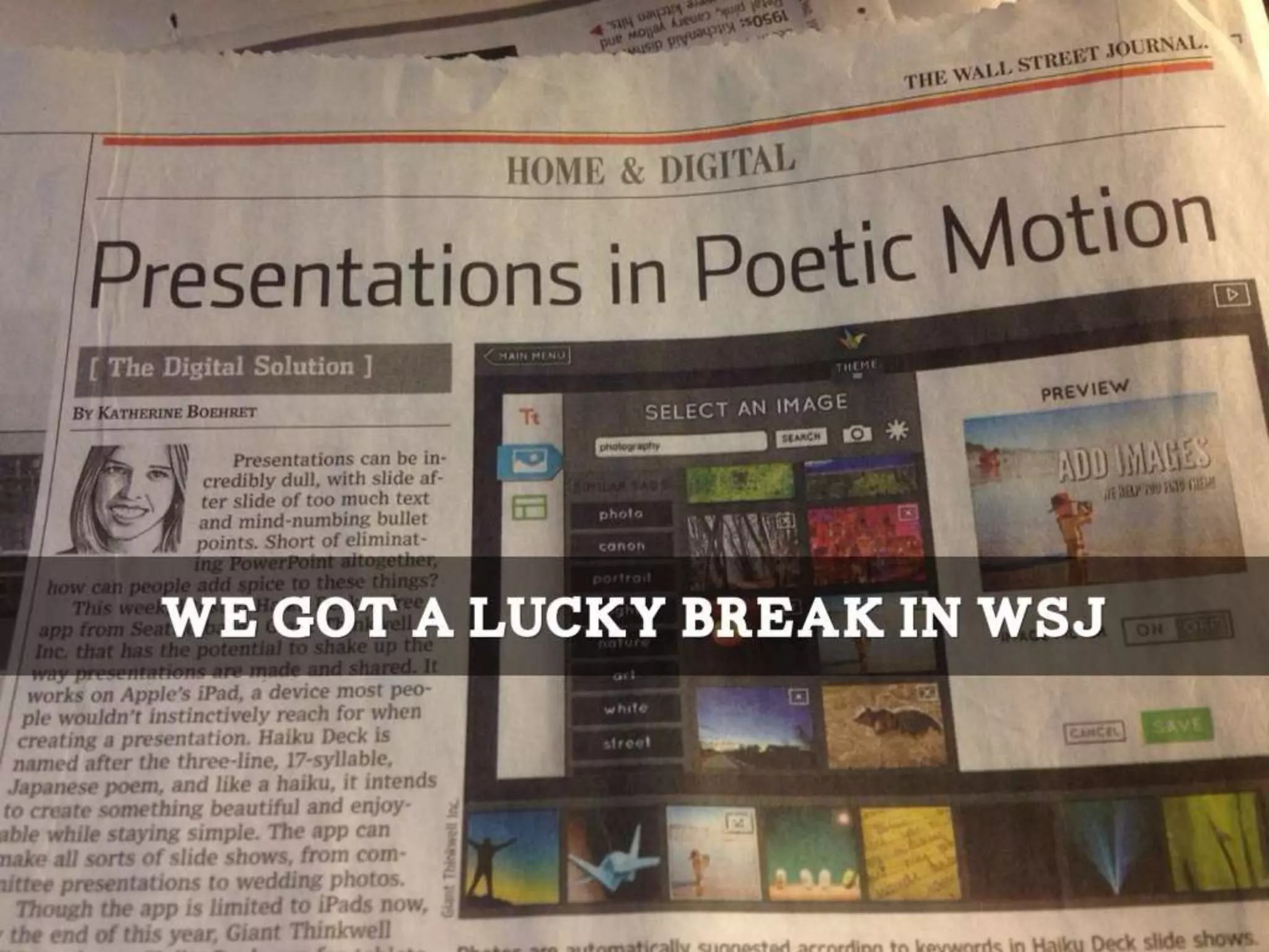 Haiku Deck: My startup story