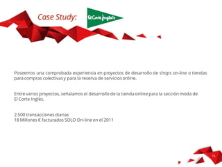 Case Study
Disegno e animazione di
flyer con realtà aumentata
Augmented
Reality
Attraverso l’app Aurasma si possono
lanciare le animazioni in RA permettendo
all’utente di interagire con i contenuti del
flyer e lanciando contenuti multimediali
aggiuntivi (non richiede pubblicazione
negli store).
VEDERE VIDEO
 