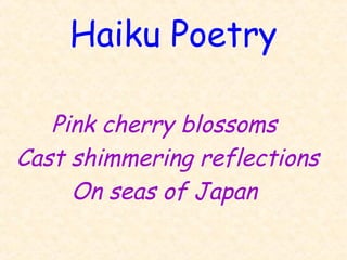 Haiku poetry ppt | PPT