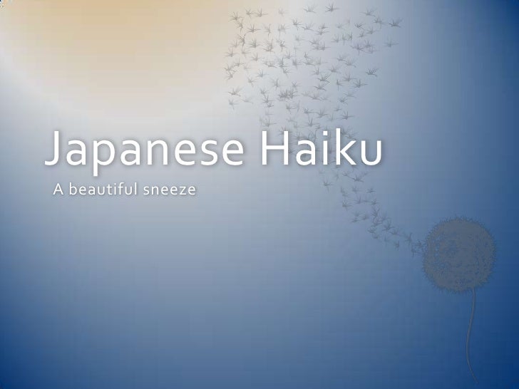 haiku powerpoint haiku powerpoint