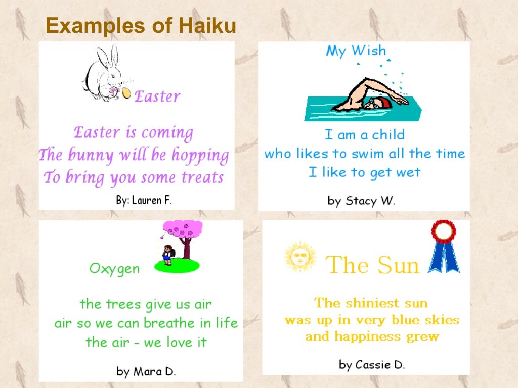 How to write a haiku ppt