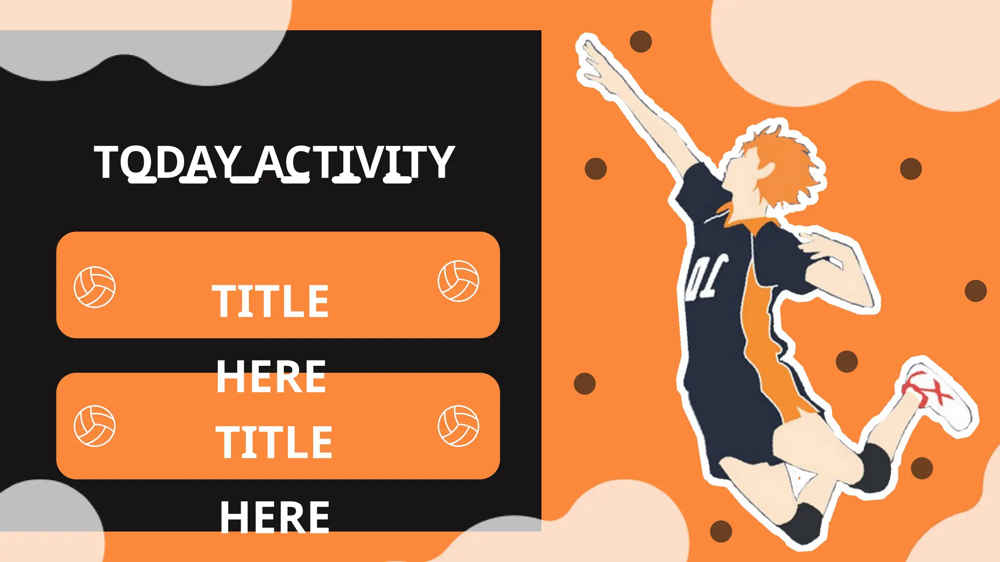 Haikyuuuuuuuuuu template powerpoint pptx