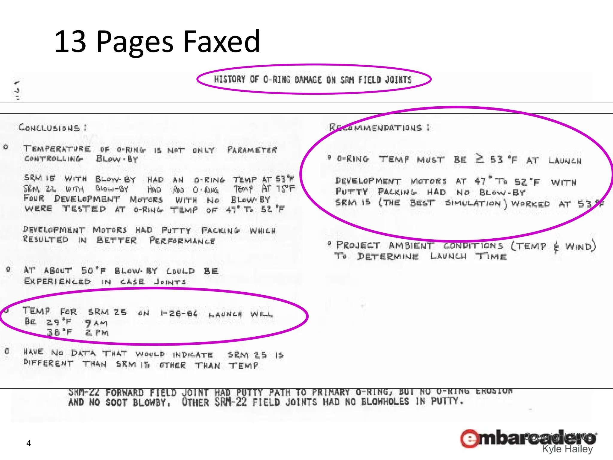 4
Copyright 2006
Kyle Hailey
13 Pages Faxed
 