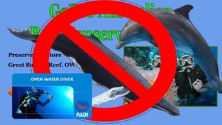 Preserve & restore
Great Barrier Reef. OWC
 