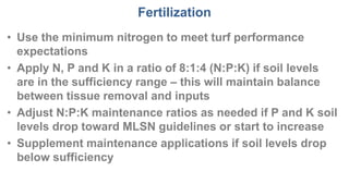 Michigan fertilizer use restrictions and MLSN
 