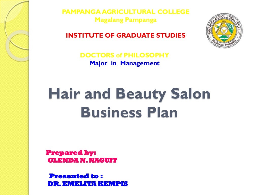 Hair and beauty salon business plan