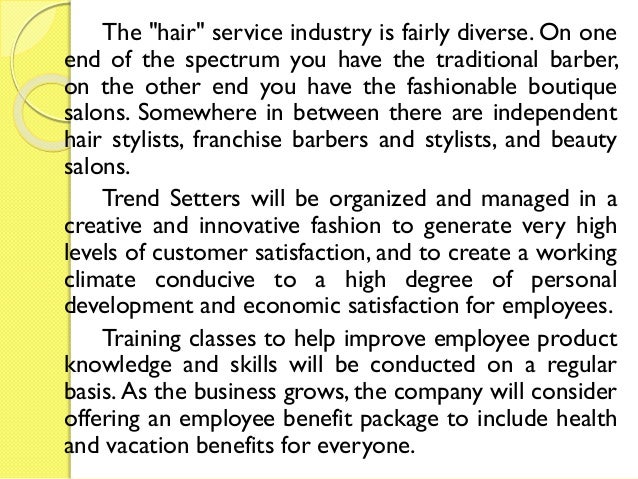 business plan for hair care product