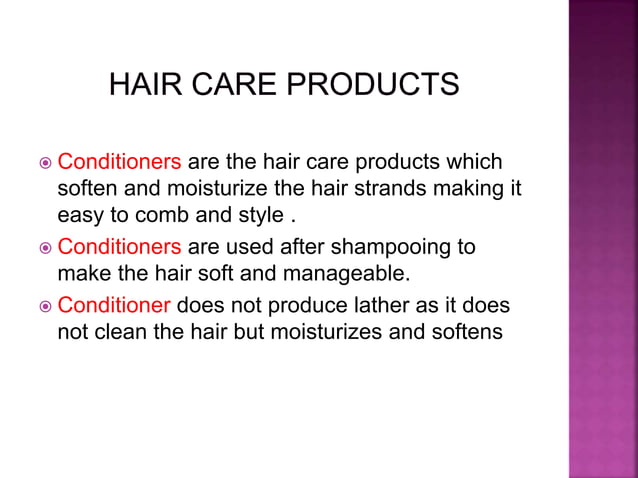 Hair Care Ppt PPT