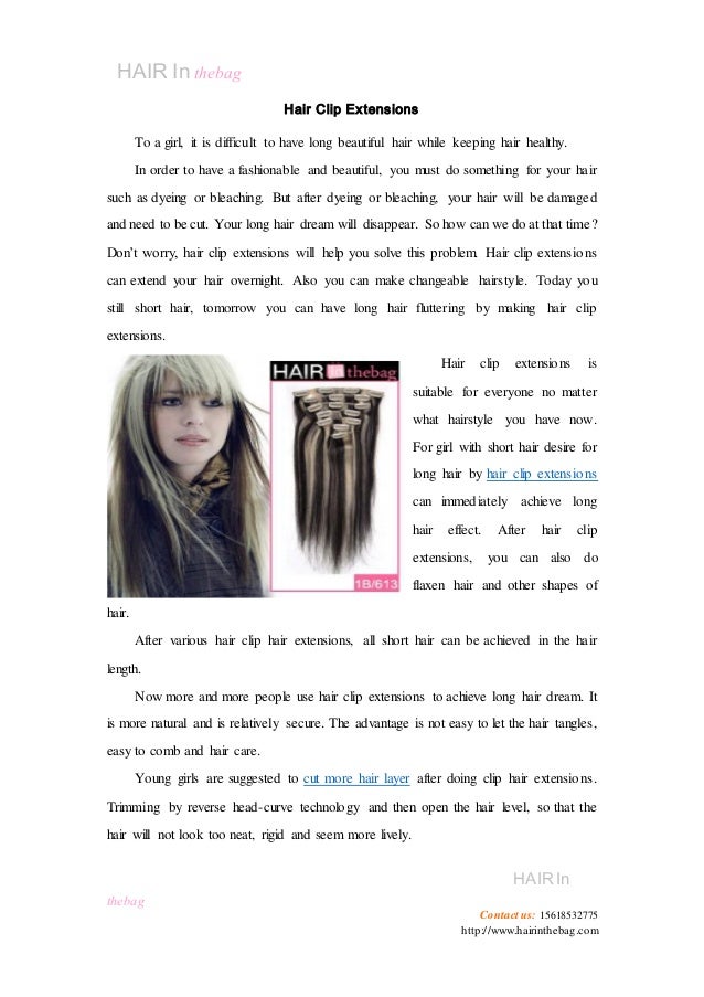 Hair Clip Extensions