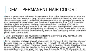 Hair coloring