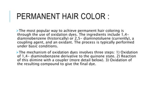 Hair coloring