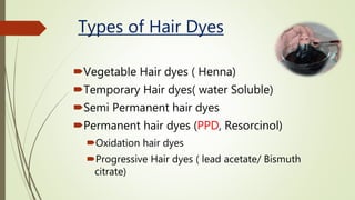 Hair dye poisoning Dr Bhargav kiran
