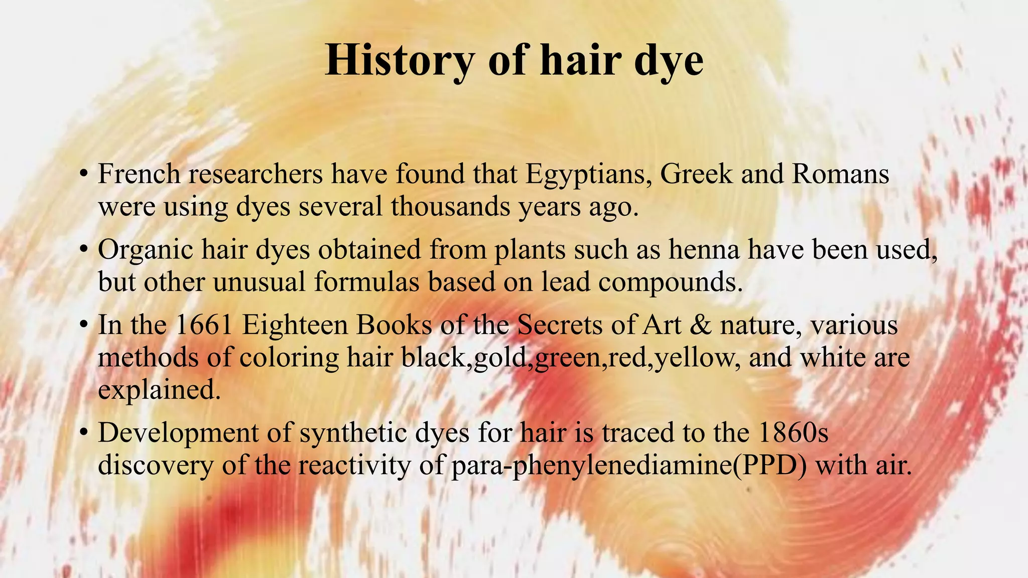 Hair dyes and colourants | PDF