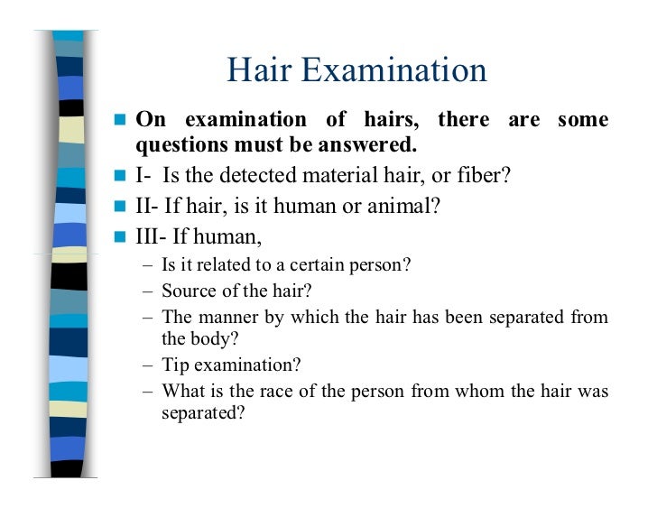 Hair examination