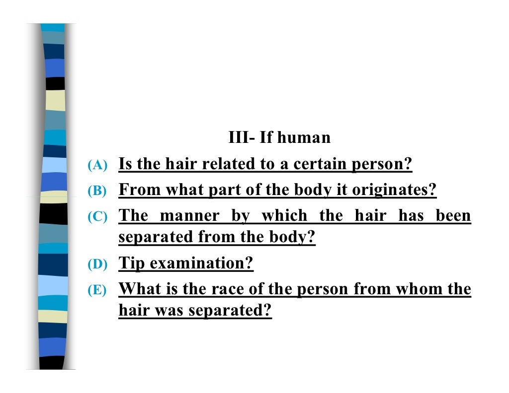 Hair examination