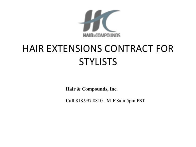 Hair Extensions Contract For Stylists