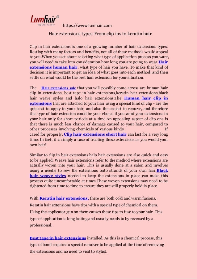 Hair Extensions Types From Clip Ins To Keratin Hair