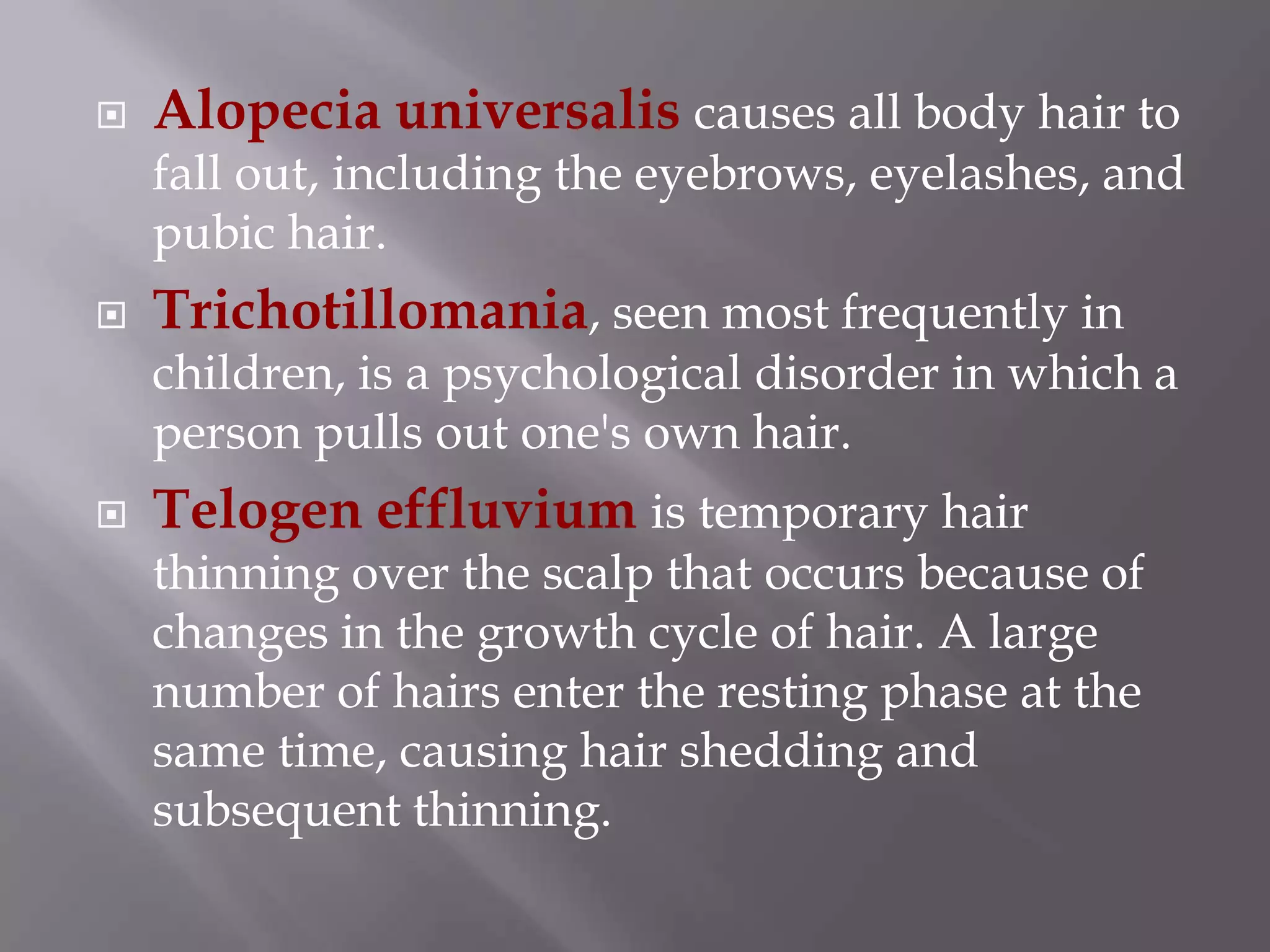 Hair loss | PPTX