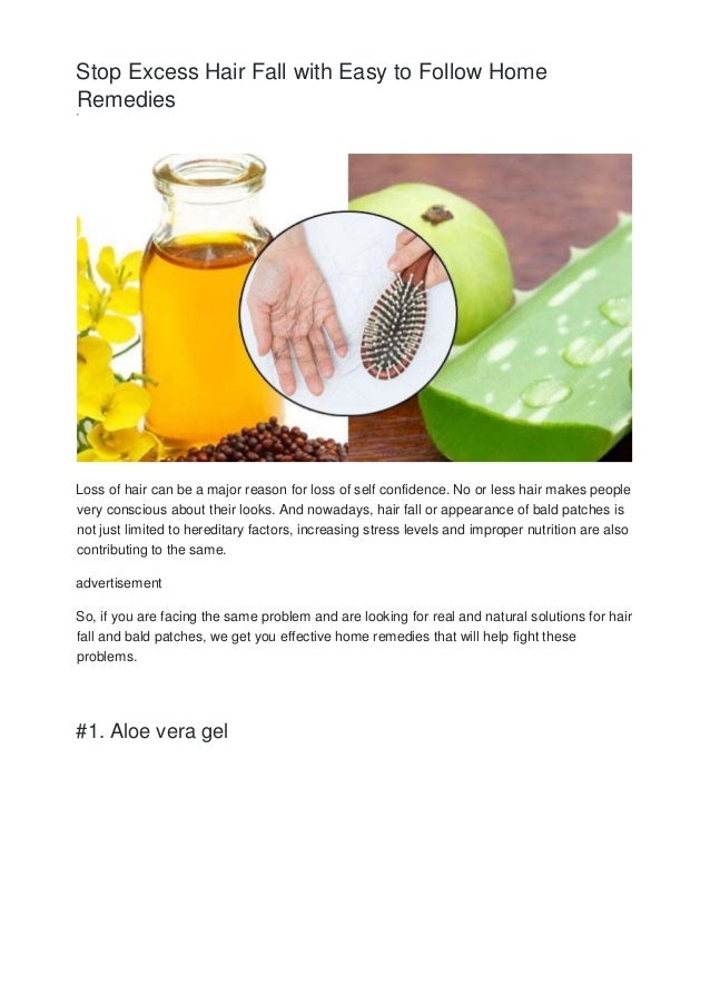 Stop Hair Fall With Easy To Follow Home Remedies