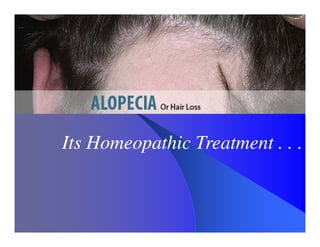Its Homeopathic Treatment . . .
 