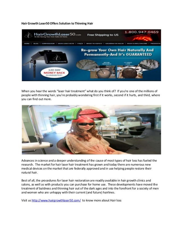 Hair Growth Laser50 Offers Solution To Thinning Hair