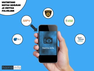 Vastuutaho
hoitaa homman
ja kuittaa
palveluun

 