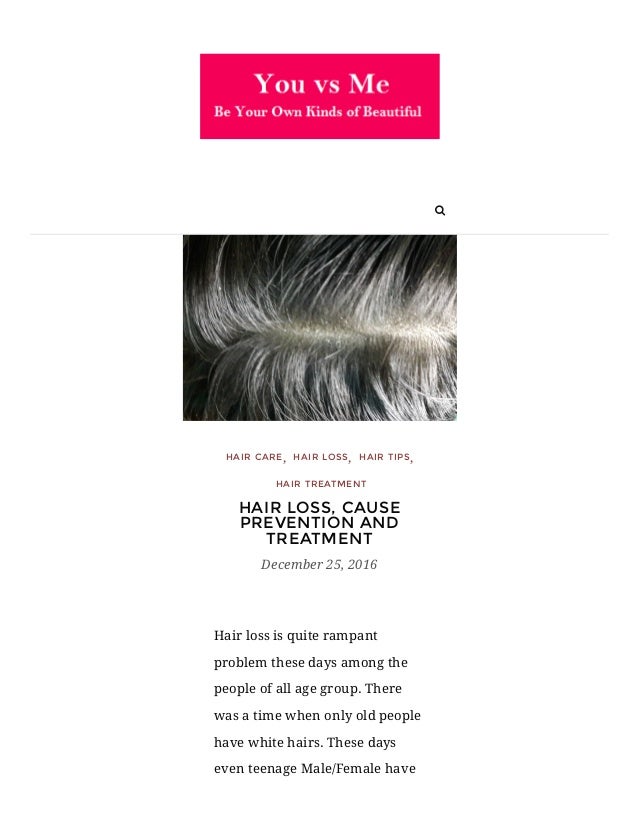 Hair Loss Cause Prevention And Treatment In Men Amp Women