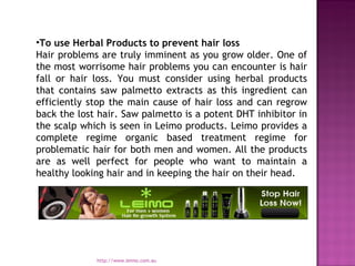 Hair loss prevention and stop hair loss
