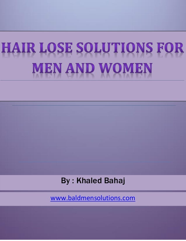 Hair Loss Solutions For Men And Women