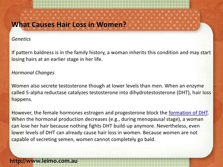 Hair loss treatments for female pattern baldness