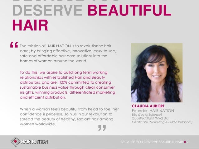 Hair Nation Corporate Presentation 2 Distributors